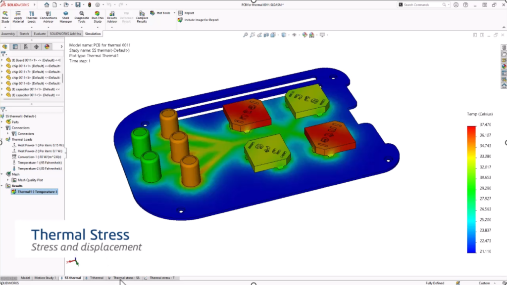 SOLIDWORKS Simulation, thermal