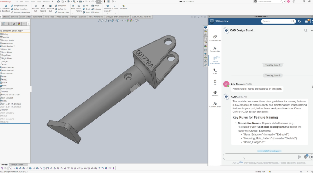 SOLIDWORKS AI Aura